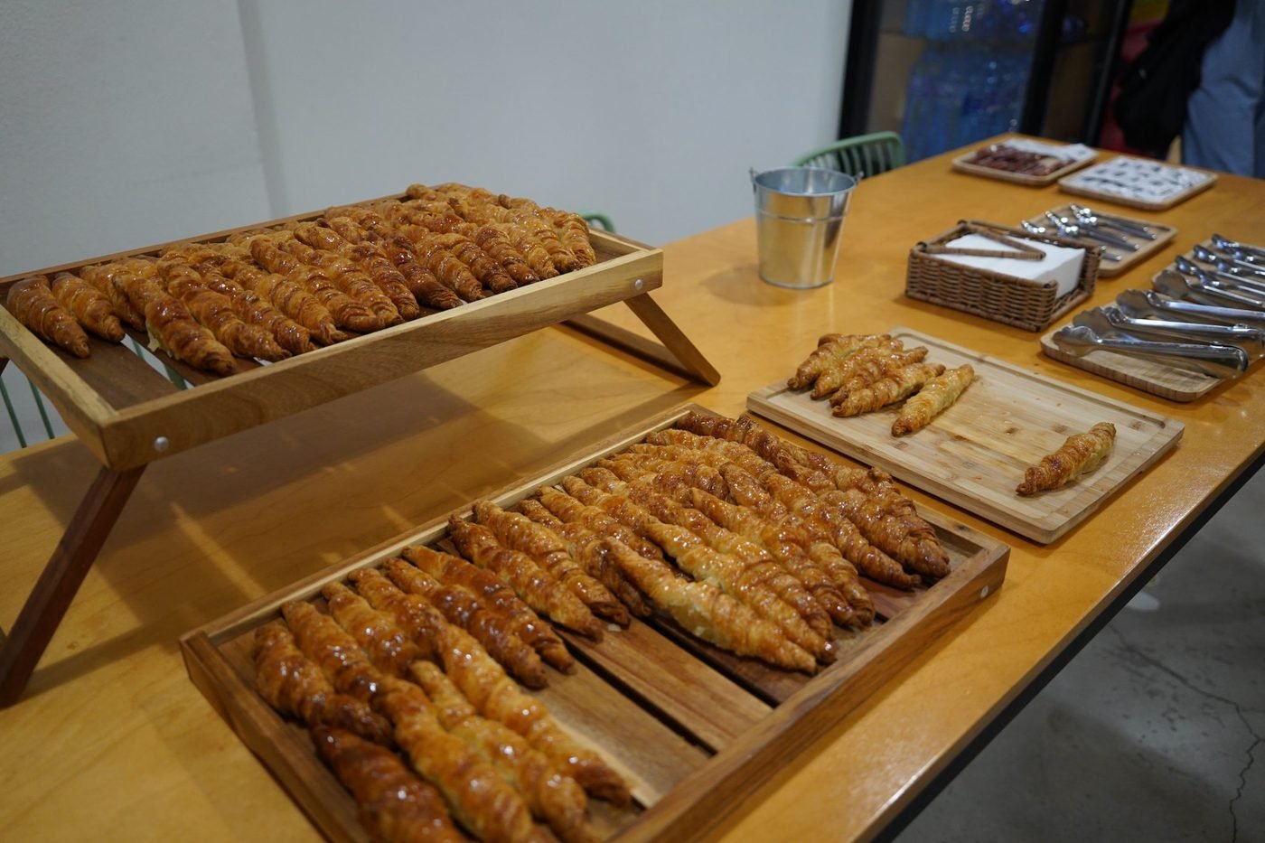 Viennoiseries pour un petit-déjeuner de séminaire